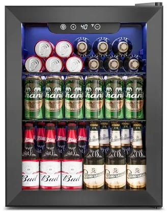 68-Can Beverage Refrigerator with Glass Door