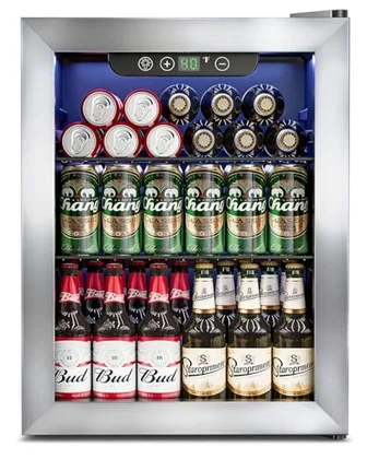 68-Can Beverage Refrigerator with Glass Door