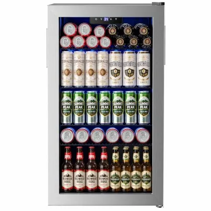 126-Can Beverage Refrigerator with Glass Door