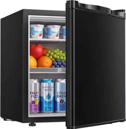 1.7 Cu.Ft Mini Fridge with Freezer, Black